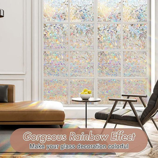 Last Day 49% OFF🔥 Stained Glass Rainbow Film Decorative Window Clings