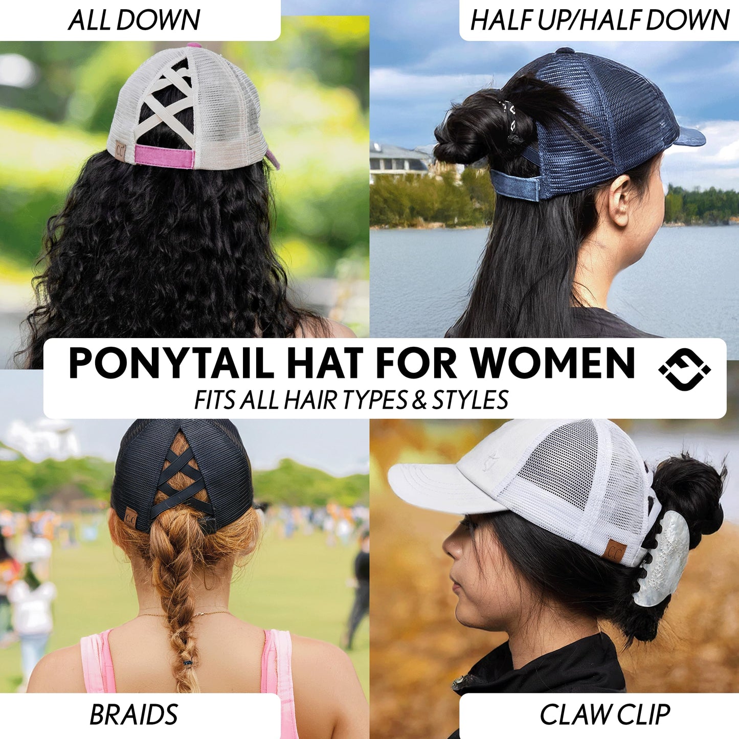 Adjustable Ponytail Women's Hat