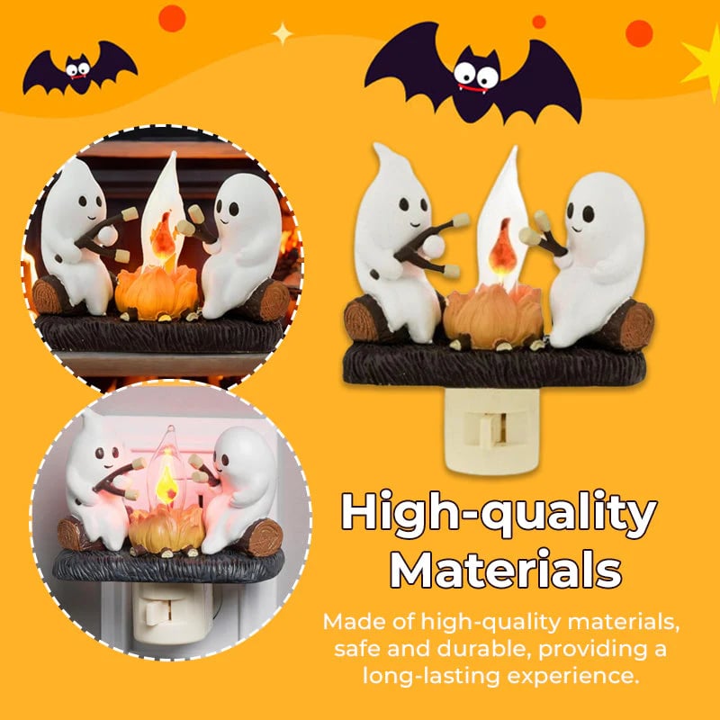 🎃Flash Sale 10K+ SOLD ✨ 2025 Ghost Campfire Flickering Nightlight👻