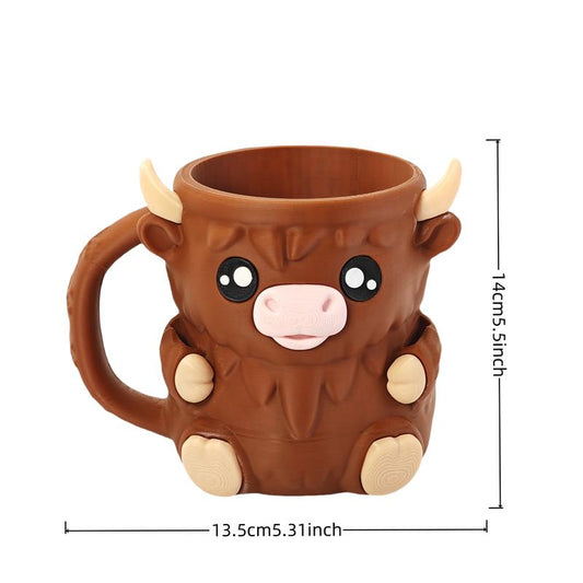 🔥Highland Cow Ice Cream Pint Holder Rack