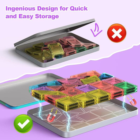 🎁Last Day Special 49% OFF—Mini Magnetic Tiles Building Blocks