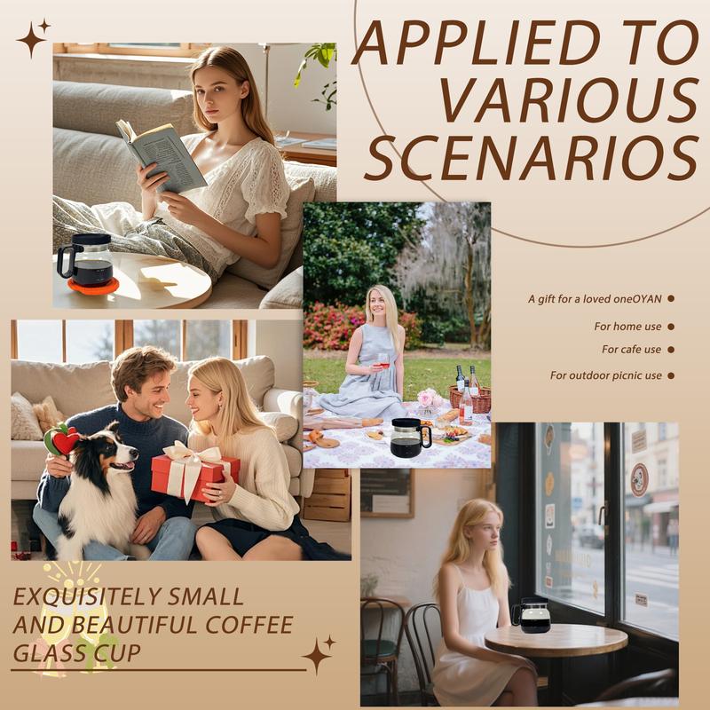 Last Day 49% OFF🔥16oz Glass Coffee Mug – Coffee Pot Style Carafe