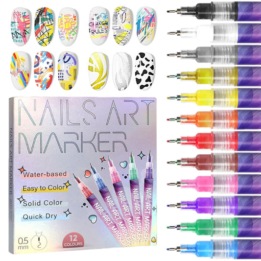 🔥Last Day 49% OFF 🎨DIY Nail Art Pens for Kids – Safe, Odorless & Mess-Free Fun! 💅(12 Colors)