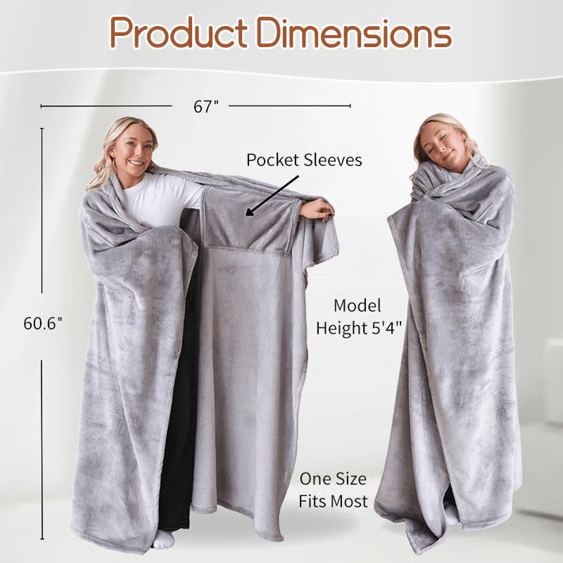 🔥Extra-Large Size Comfortable Wearable Blanket