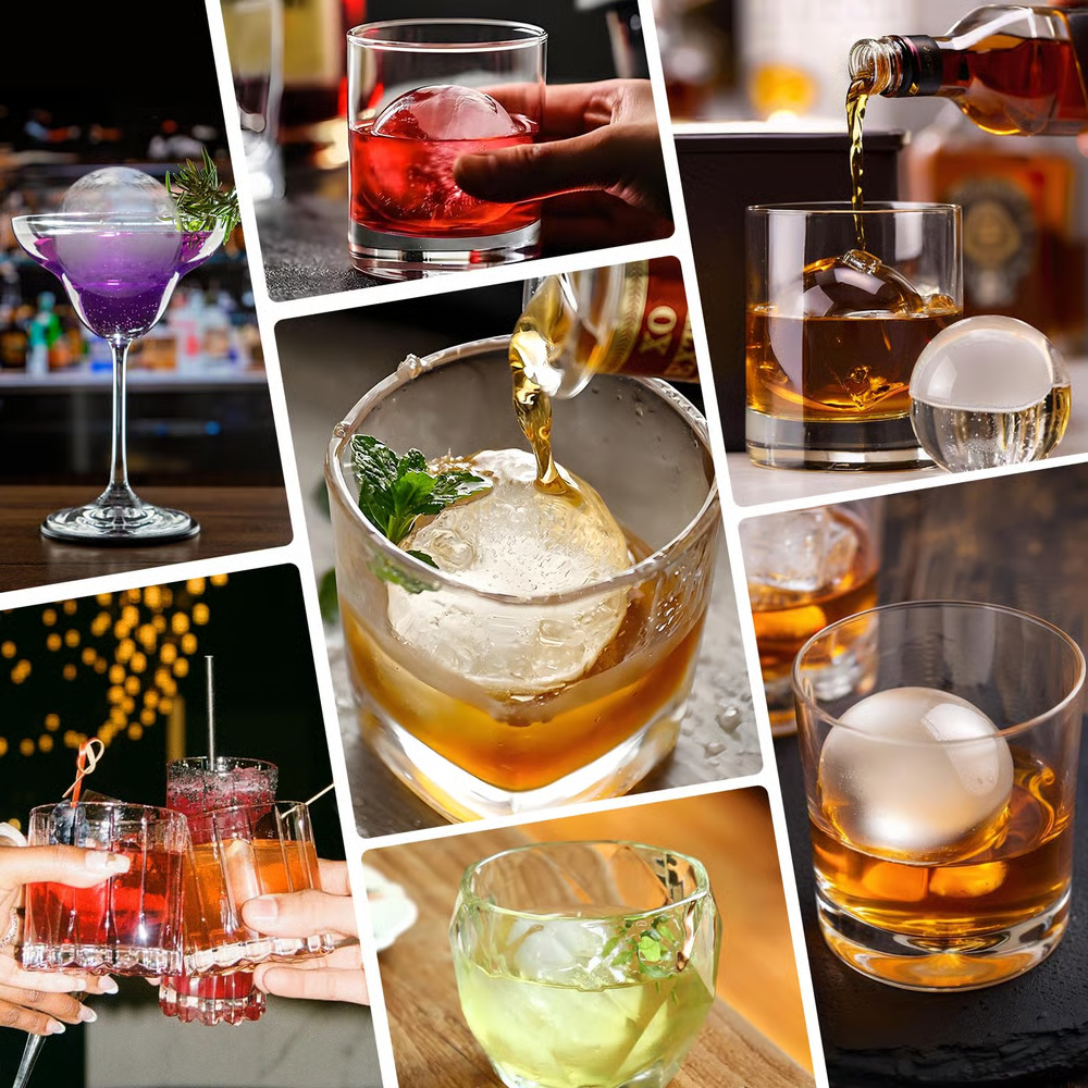 LAST DAY 49% OFF🔥Silicone Ice Ball Molds for Whiskey🥃❄️
