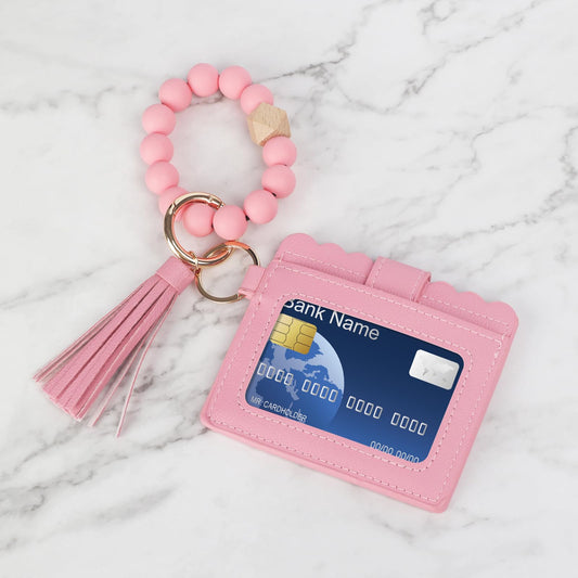 Last Day 49% OFF 🔥Fashion Beaded Decor Pu Leather Keychain