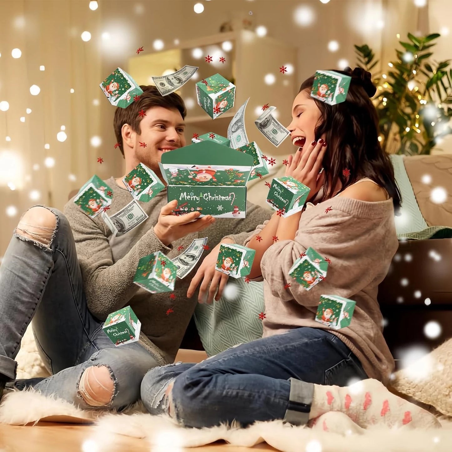 🎄 2025 New Creative Christmas Cash Surprise Gift Box