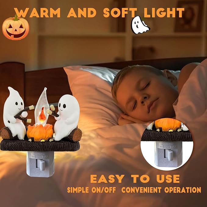 🎃Flash Sale 10K+ SOLD ✨ 2025 Ghost Campfire Flickering Nightlight👻