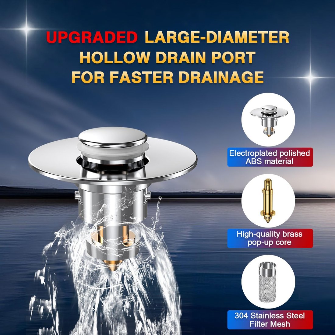 Last Day 49% OFF🔥Universal Stainless Steel Bathroom Drain Strainer