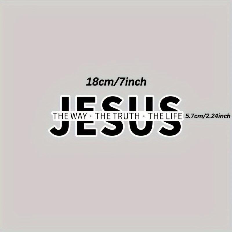 💥Jesus-The Way The Truth The Life Christian Vinyl Decal Car Sticker