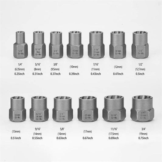 🔥Last Day 49% OFF🔩 Bolt Extractor Tool Set, 13+1 Counts Impact