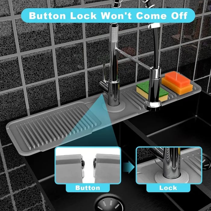 Last Day 49% OFF🔥Kitchen Sink Protector Silicone Faucet Mat