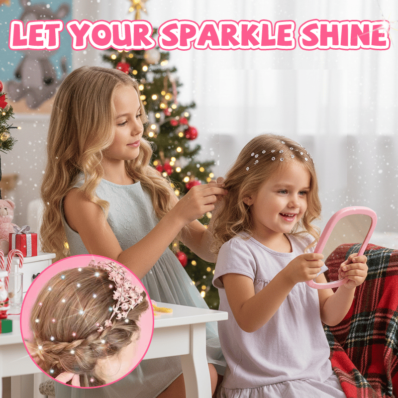 🎄Christmas Special 49% OFF💎Shining Bling Diamond Hair Sparkle Stapler Machine Set