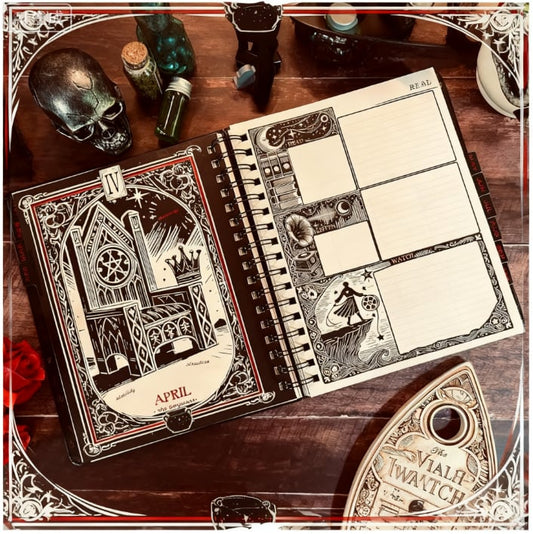 LAST DAY 50% OFF🧙♀️Waiting for the Night 2026 Weekly Planner🧹Hardcover Book