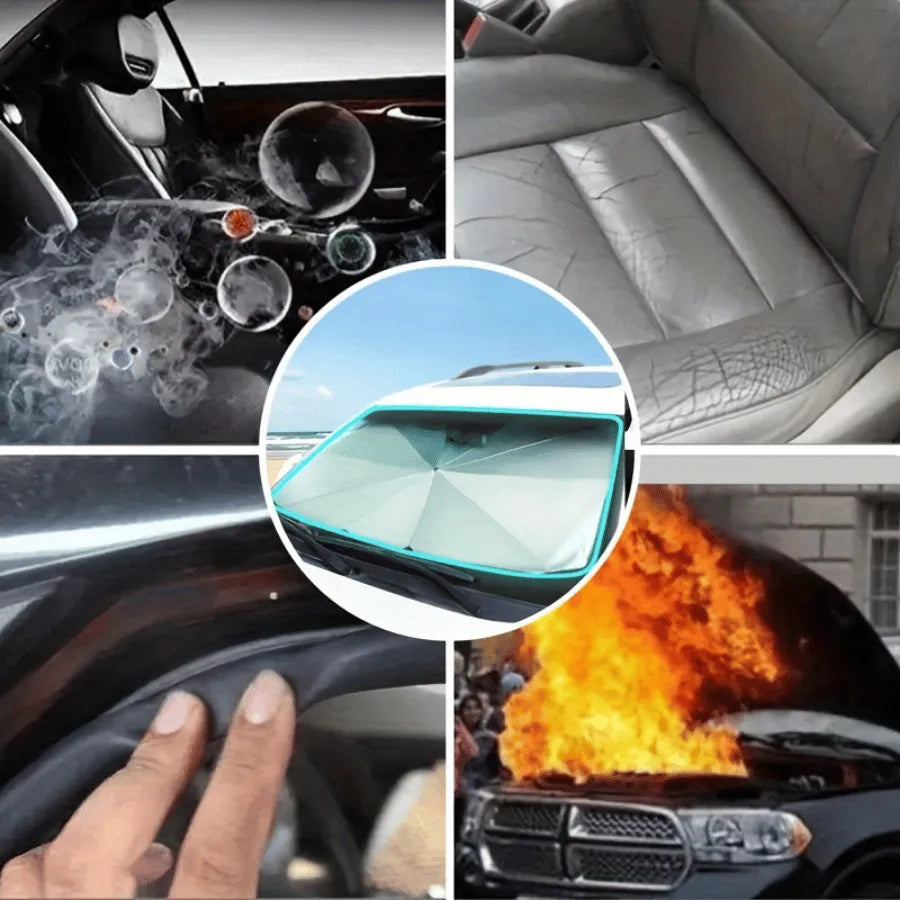 🔥UV-Blocking Car Sun Shade | Foldable & Easy