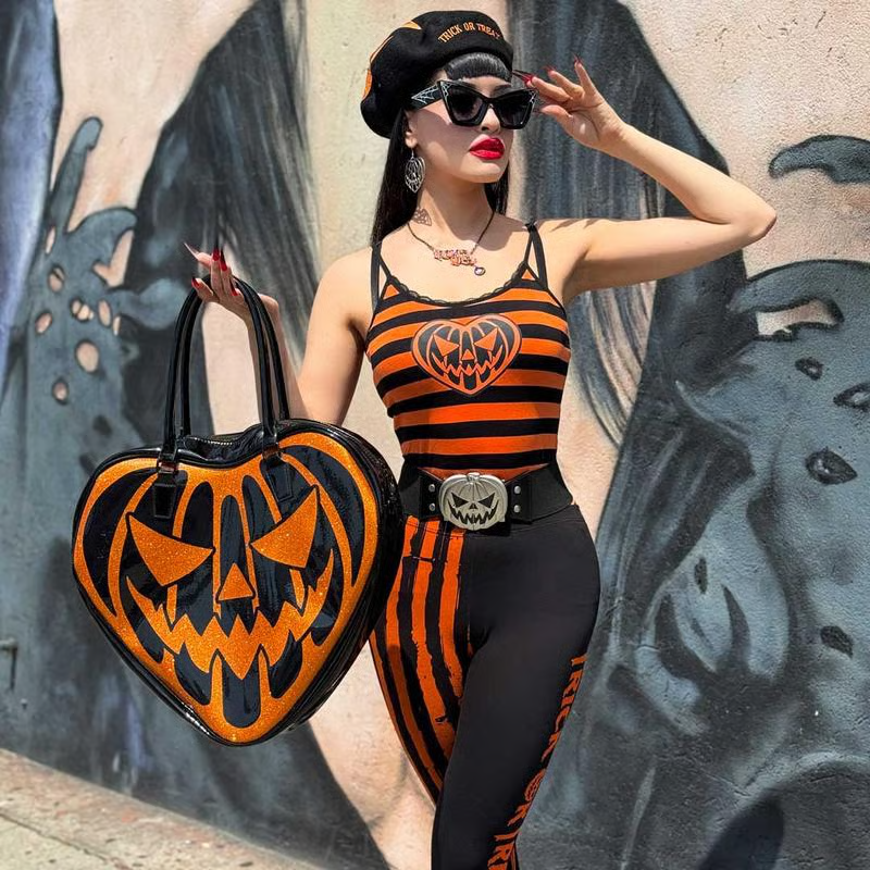 Halloween Special 49% OFF🔥Elastic Waist Belt Trick Or Treat Pumpkin Black👻