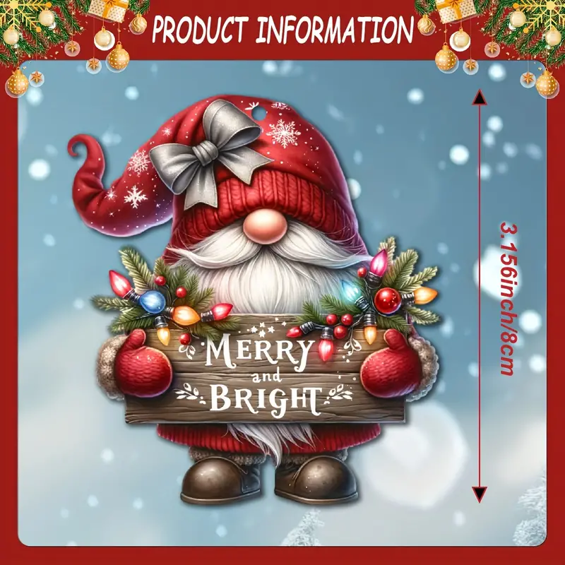 2025 Christmas New Arrivals š„Wooden Dwarf Christmas Tree Ornaments Set