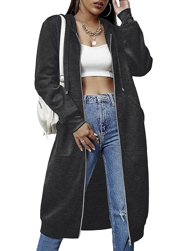 This Week Only!🔥Women Casual Zip up Fleece Hoodies