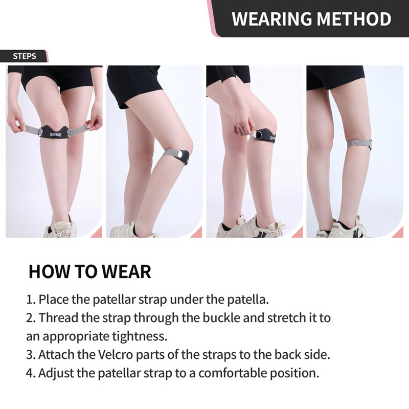 πββοΈ Silicone Patella Knee Strap for Knee Pain Relief β Adjustable Brace for Women & Men