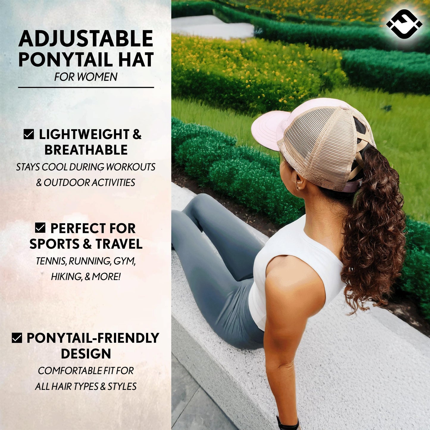 Adjustable Ponytail Women's Hat