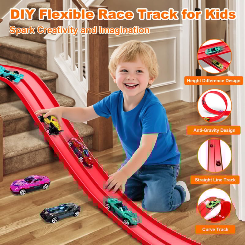 ππ 2025 Christmas Surprise Gift: DIY Flexible Racing Track Toy πβ¨