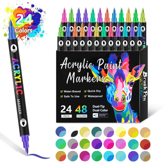 🔥Last Day 49%OFF -Dual Tip Acrylic Paint Pen Marker