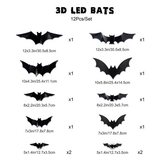 Halloween Special 49% OFF 🔥3D Night Light Bat Halloween Decoration