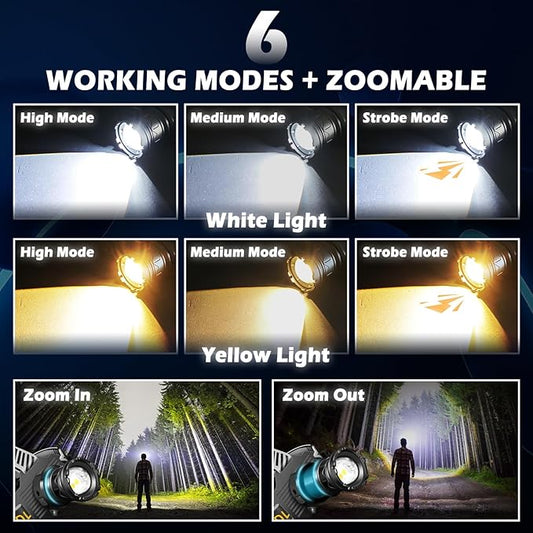 Last Day 49% OFF🔥🔥Super Bright Rechargeable LED Headlamp