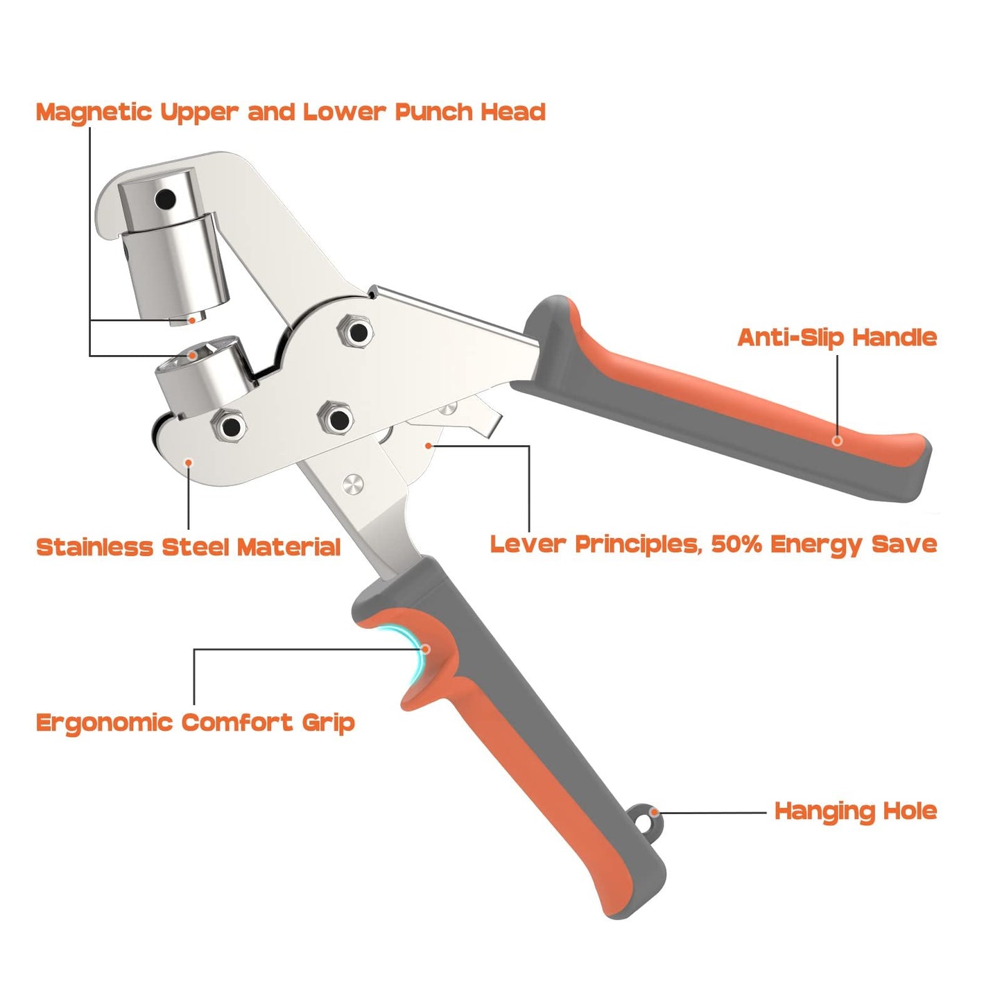 🔥Heavy-Duty Professional Grommet Tool Kit