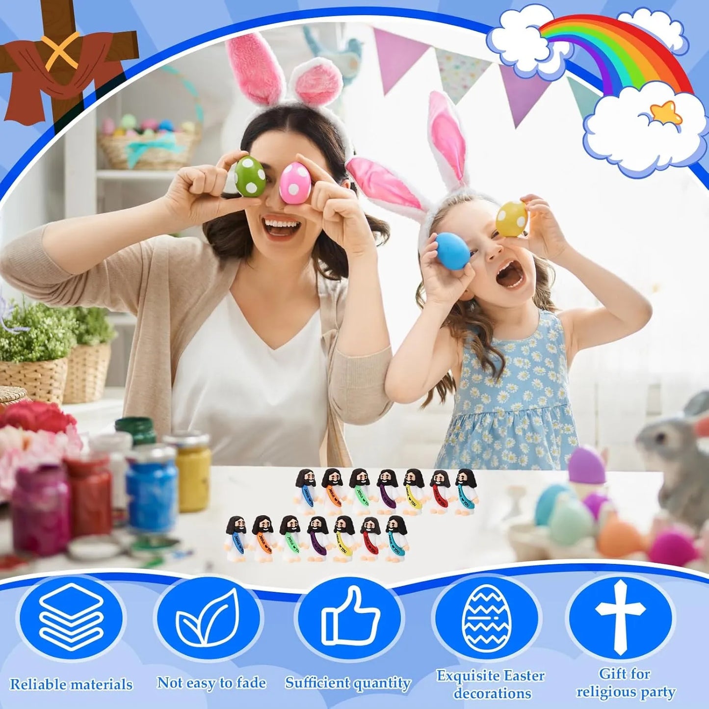 🔥Spread the Love of Jesus, Original Design Mini Jesus Figures✝️ - Jesus Loves You💖