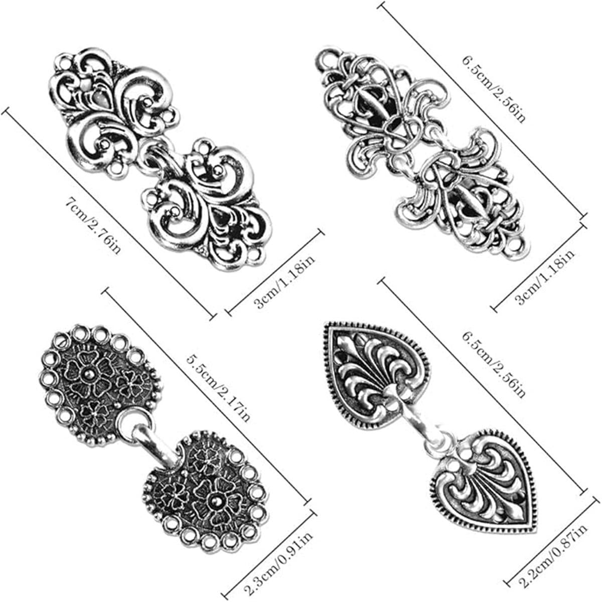 Vintage Sweater Shawl Clips Set (4PCS) 💖 Elegant Retro Cardigan Accessories
