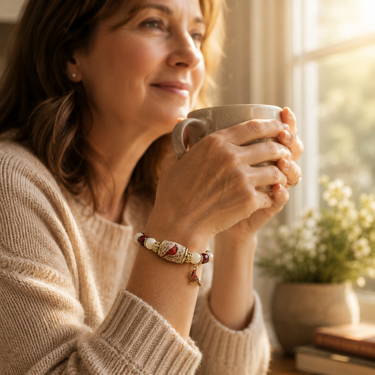 Cardinal Remembrance Bracelet – A Meaningful Keepsake for Love, Memory & Comfort ❤️