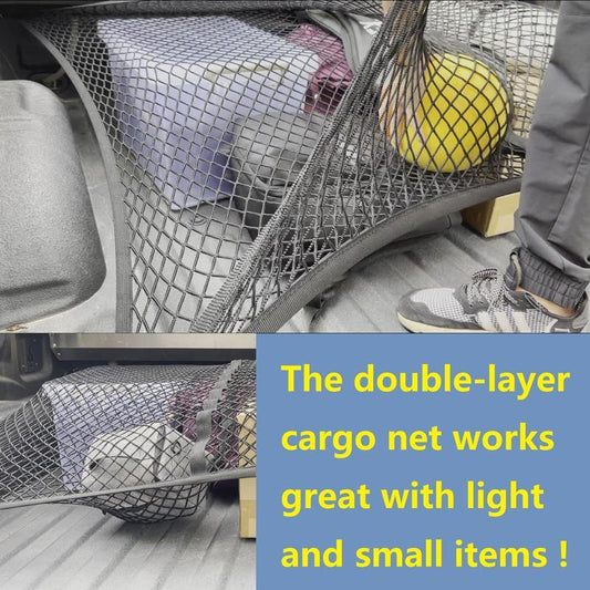 🛻✨Highly Elastic Cargo Net——Simple Truck Bed Cargo Mesh Organizer