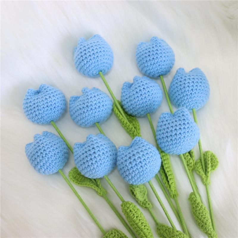 Last Day 49% OFF🌷🌷Hand-crocheted Tulip Bouquets—Symbolize Everlasting Love💖