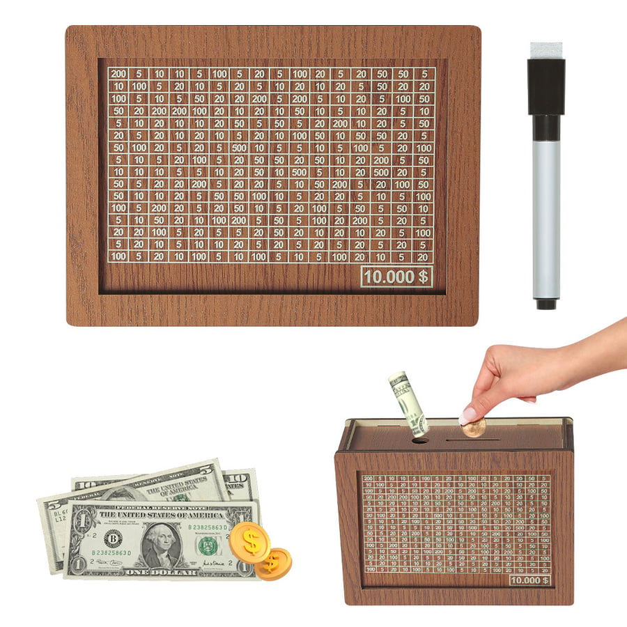 Hot Sale 49% OFF 🔥Wooden Savings Box—Create Your 2026 New Year Savings Plan