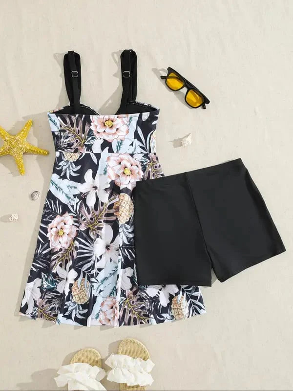 2025 Women's V Neck Swimdress👙