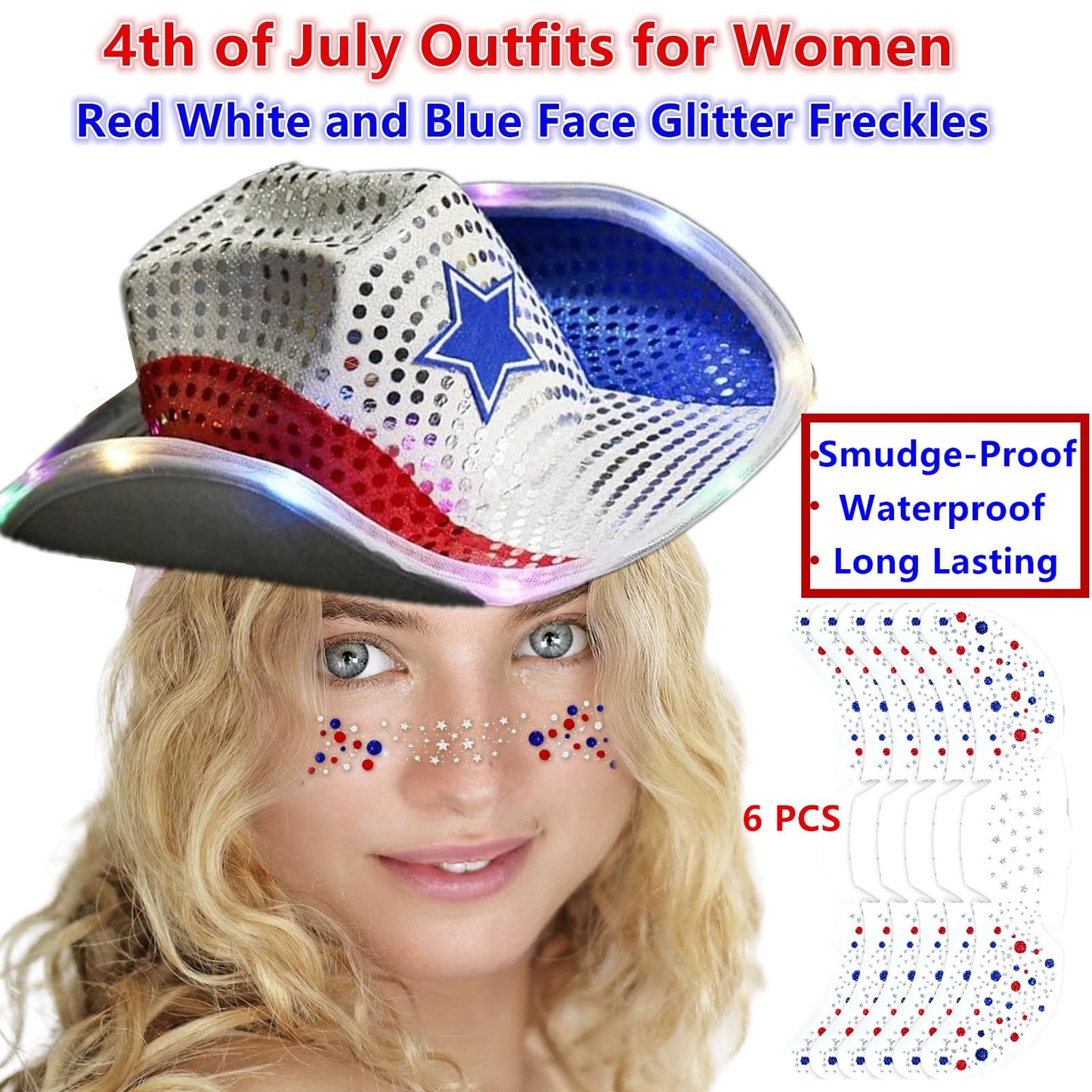 America 250 Ready 🇺🇸 | Glitter Freckles for Parties, Parades & Fireworks