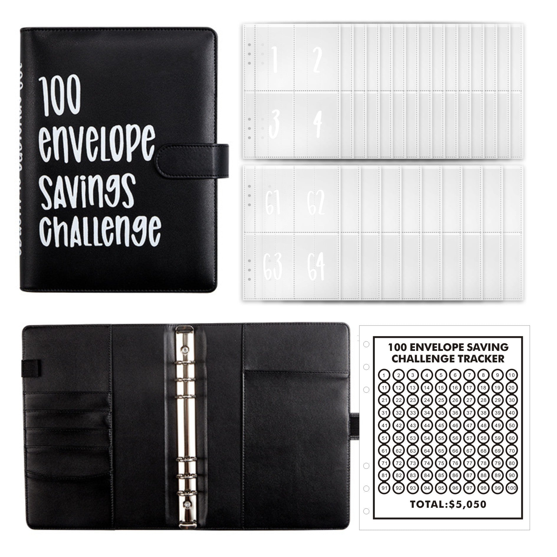 🔥New Year Sale 49% OFF-✉️100 Envelope Challenge Binder - elehancea
