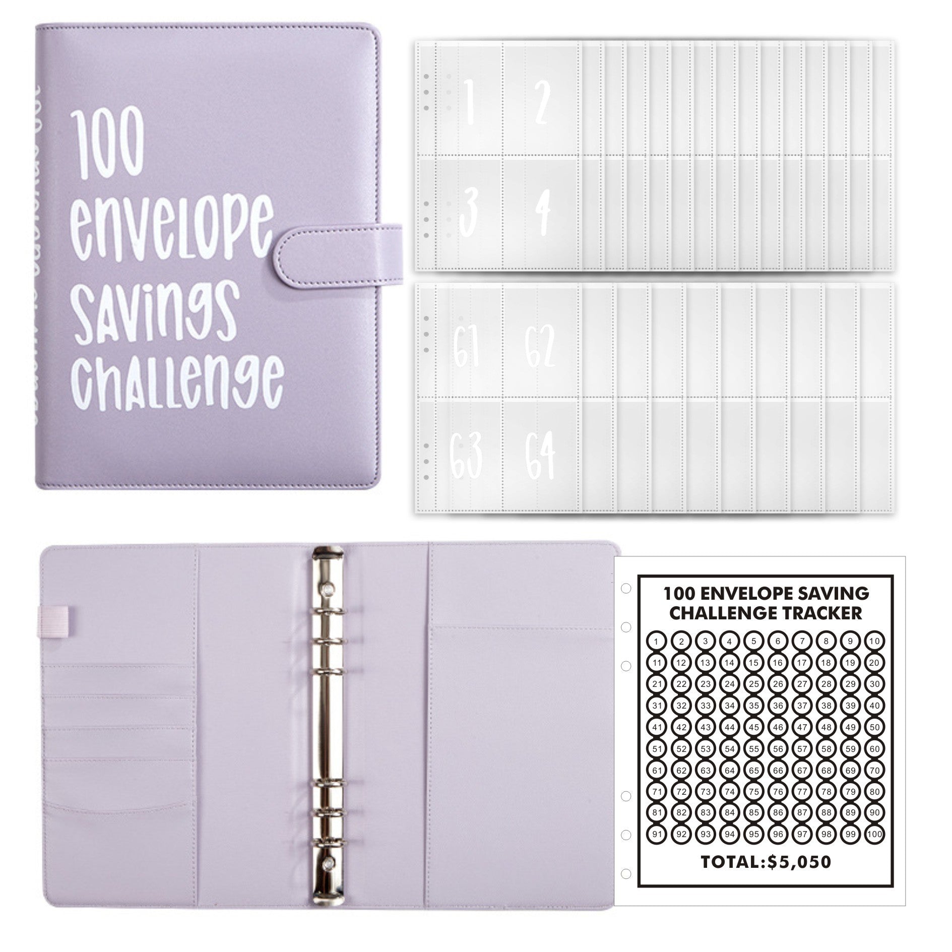 🔥New Year Sale 49% OFF-✉️100 Envelope Challenge Binder - elehancea