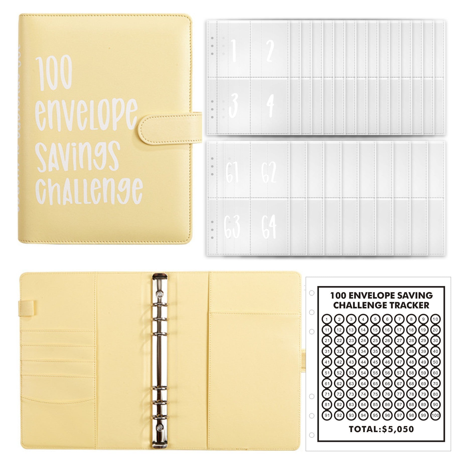 🔥New Year Sale 49% OFF-✉️100 Envelope Challenge Binder - elehancea