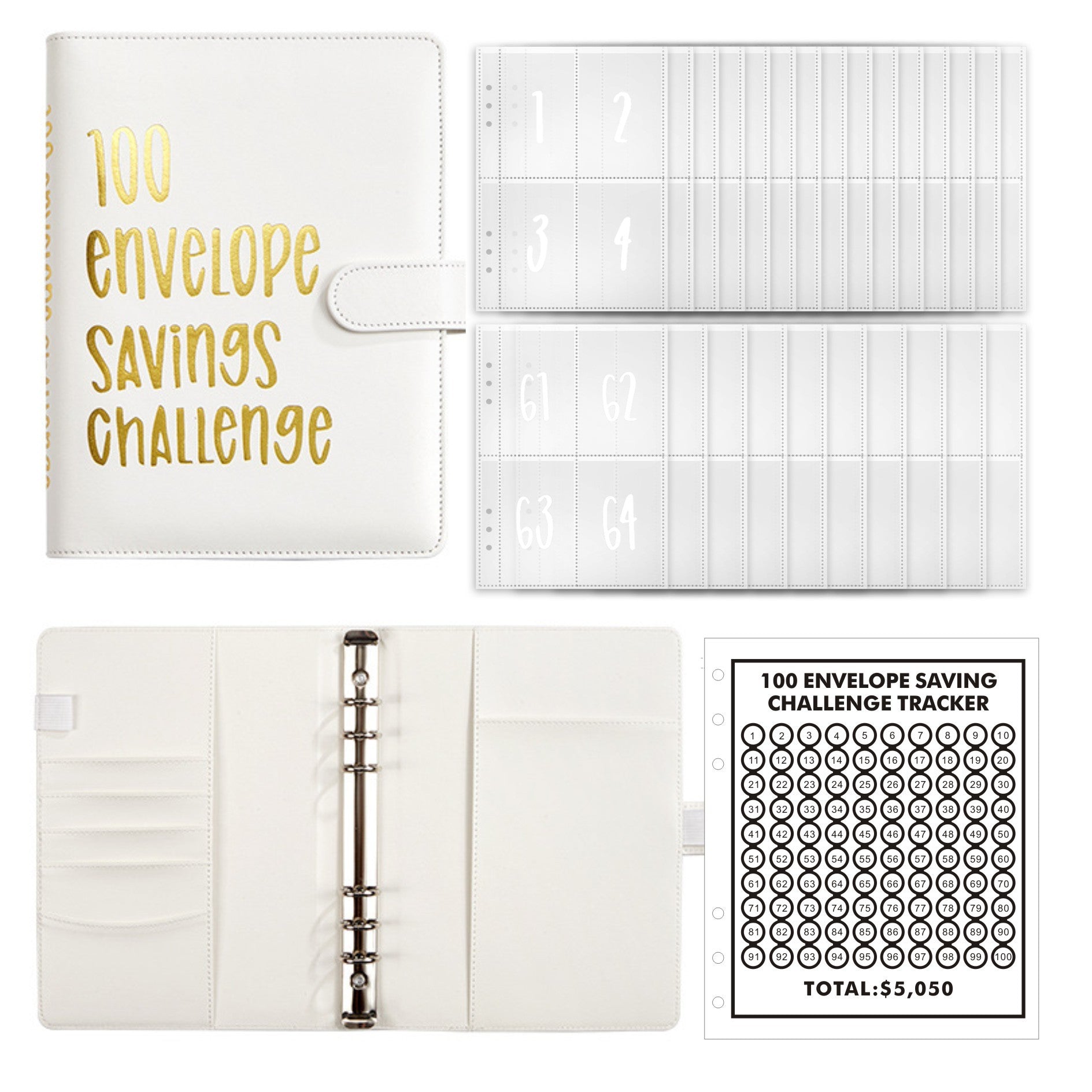 🔥New Year Sale 49% OFF-✉️100 Envelope Challenge Binder - elehancea