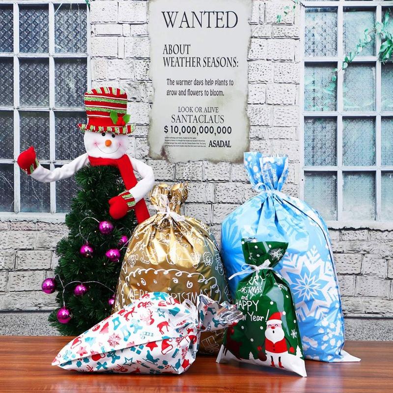 🎄Christmas Sales 49% OFF-Drawstring Christmas Gift Bags (Biodegradable)