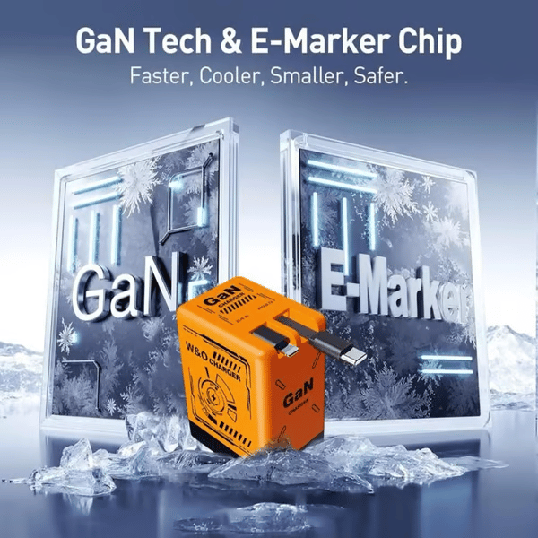 2-in-1 GaN Compatible with 120W Fast Charger