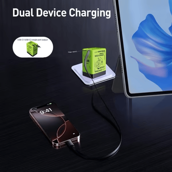 Last Day 49% OFF🔥2-in-1 GaN Compatible with 120W Fast Charger