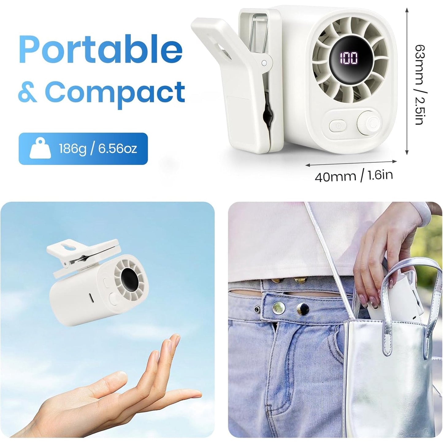 USB Rechargeable Powerful Cooling Fan, Best gifts