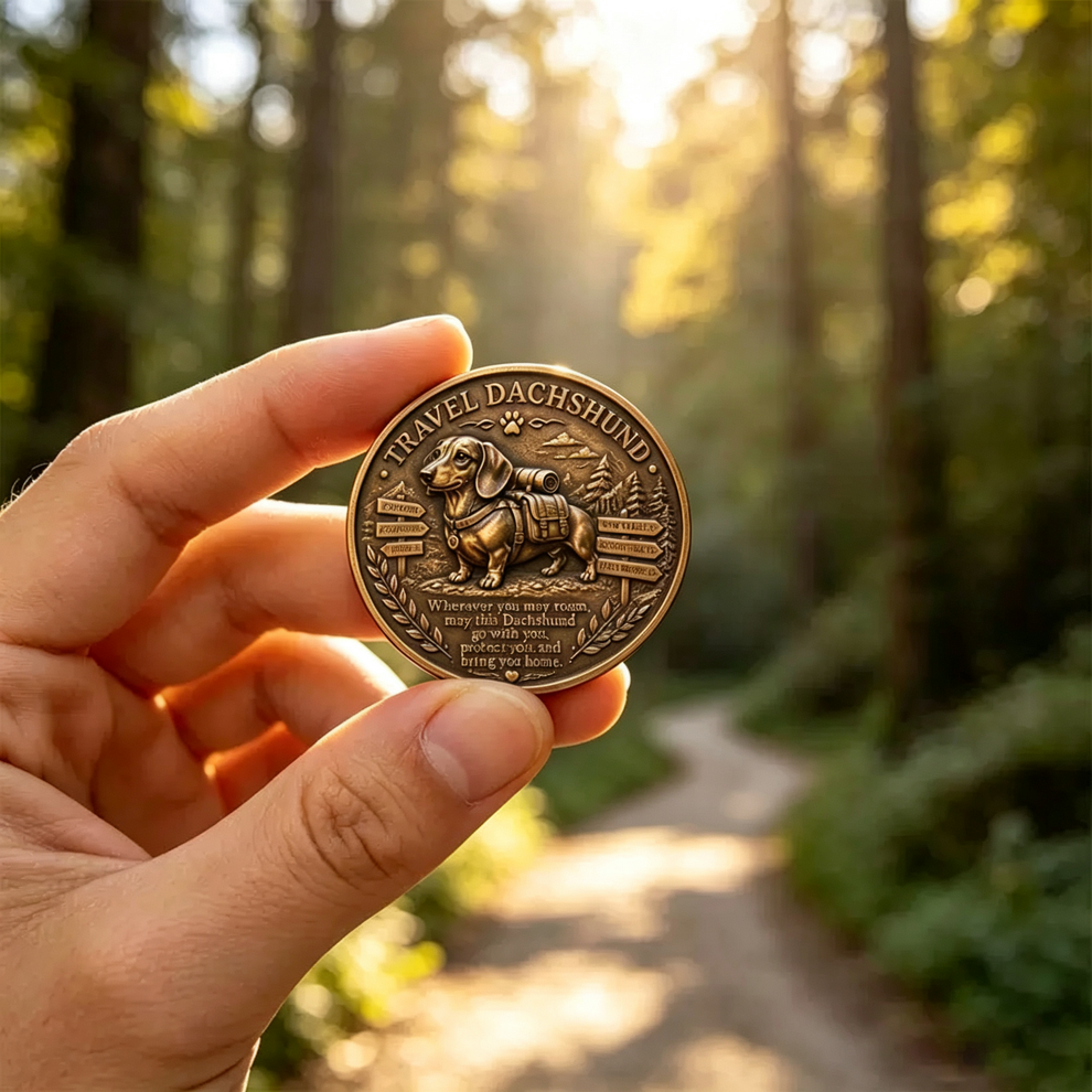Carry a Lucky Dachshund Everywhere ๐พ | Pocket Coin for Safe Travels