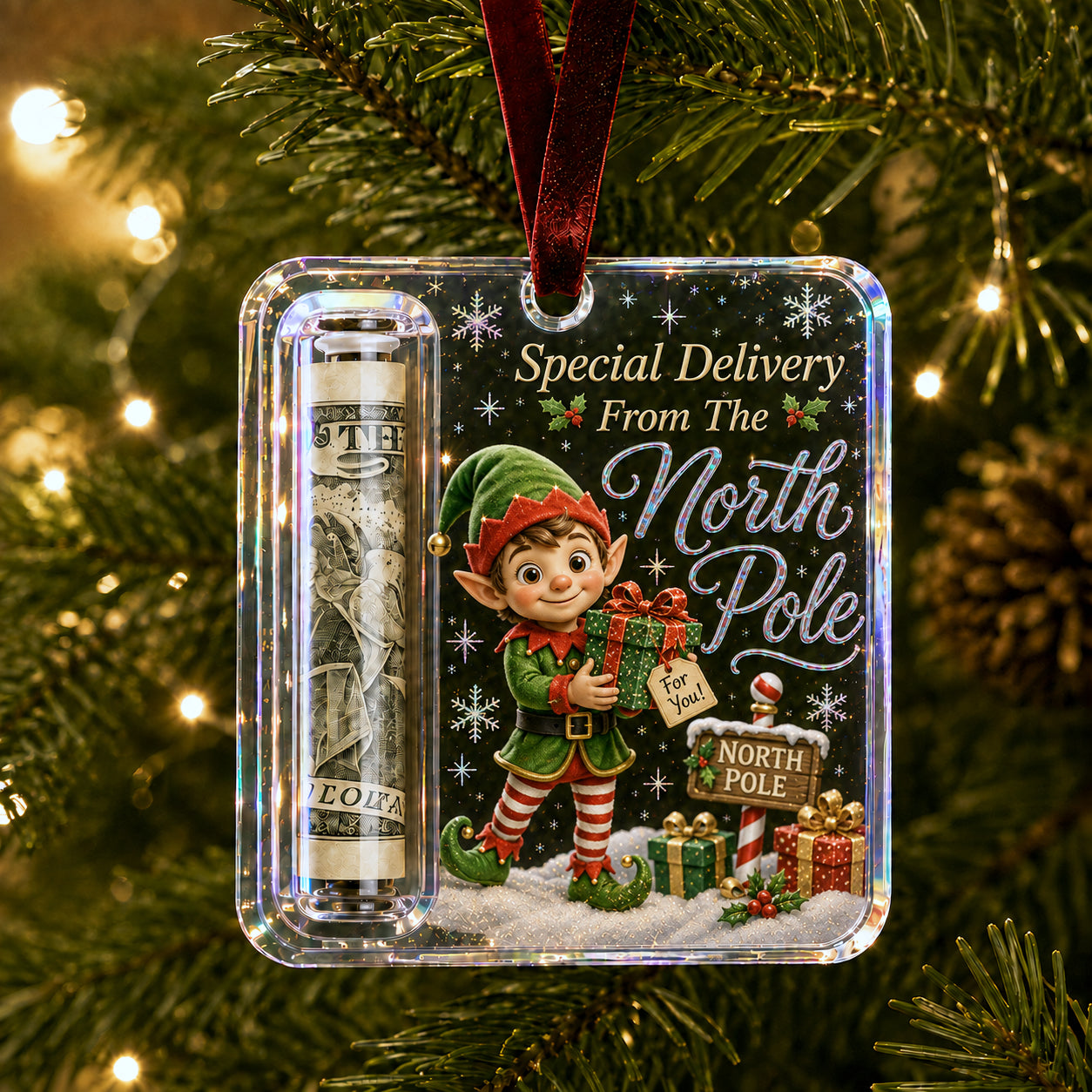 🎄Christmas Cash Gift Ornament- Make Cash Feel Like A Real Christmas Gift 💵