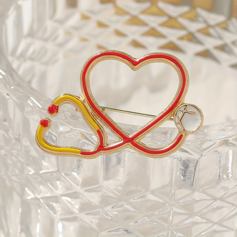 𩺠4-Piece Medical Stethoscope Brooch Pin Set ā A Meaningful Gift for Healthcare Heroes ā¤ļø
