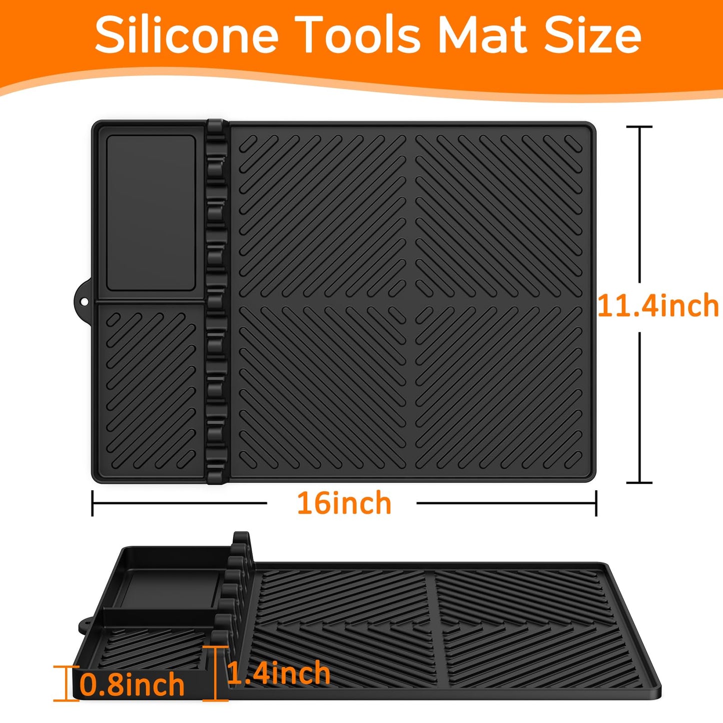 Silicone BBQ Tool Mat 🔥 — Keep Grill Tools Clean & Ready