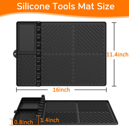 Silicone BBQ Tool Mat 🔥 — Keep Grill Tools Clean & Ready